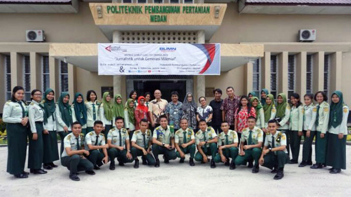 Generasi Milenial, Polbangtan Medan Gelar Pelatihan Jurnalistik Mahasiswa